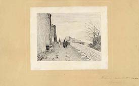 VINCI ALTA (view of the castle in Vinci, near Florence)